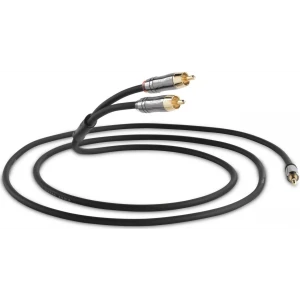 QED QE-6500 Aux Kablosu 2xRCA to 3.5 mm 1.5-metre