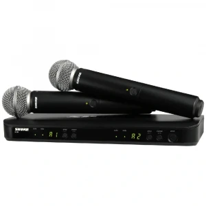 SHURE BLX288E/SM58 Portatif Çift El Kablosuz Mikrofon Seti