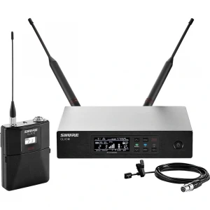 SHURE QLXD14E/SET QLXD4 Receiver + QLXD1 Beltpack Transmitter Set (Mikrofonsuz)