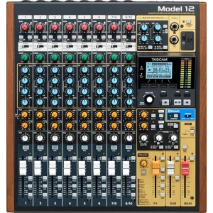 Tascam MODEL 12 10-Kanallı Dijital Recording Mixer DAW Kontrolcü, SD Kart Kaydedici
