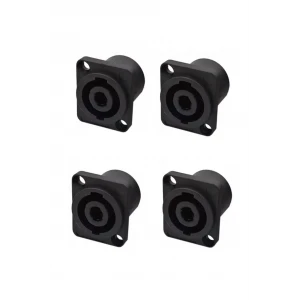 TTAF STS-04 şasi tip Plastik Speakon Konnektör 4-pin 4lü paket