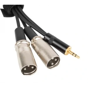 VEG PC35-2XLM200 Aux Kablo stereo 3.5mm to 2 XLR Erkek, 200cm