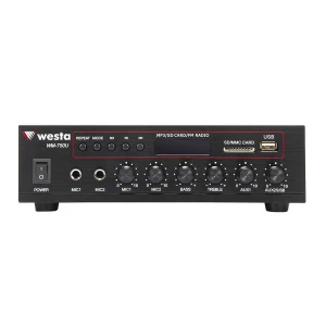 WESTA WM-750U 80W/100V-8-ohm Mini Power Amplifier, 220V/AC