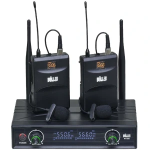 Wöller W-950YY Çift Yaka Kablosuz Mikrofon Seti 2x48 Frekans