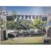 Ön Truss 40x40 Kare Trusslu Tower Sepetli Model, 5,5-metre Yükseklik, 12-metre Genişlik