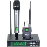 Wöller W-299EY EL + Yaka UHF Kablosuz Mikrofon Seti 2x99 Kanal