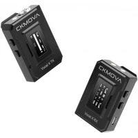 CKMOVA Vocal X V1 Ultra kompakt 2,4 GHz Tek Yaka Kablosuz Mikrofon Seti