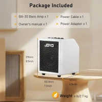Joyo BA30WH Bas Gitar Amfisi (White Micro Amp)
