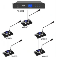 Wöller W-6866 1+4 Başkan Delege Kablolu Konferans Sistemi Seti