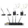 K.Meister UW-3425 4 Mikrofonlu Kablosuz Mikrofon Seti, 2 Yaka + Headset + 2 Kürsü