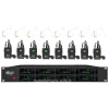 Wöller W-8002 8li Kablosuz Mikrofon Seti / 8 Yaka + 8 Headset