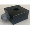 Caymon BKT2081 Sıva Üstü Mikrofon Prizi, Komple Metal, Elektrostatik Boyalı, 80x80 mm