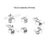 ADJ Lighting Data Distro 6 Truss Tip DMX Splitter