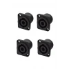 TTAF STS-04 şasi tip Plastik Speakon Konnektör 4-pin 4lü paket