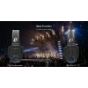 Wicom E-D5 5-Kişi için Dual Kulaklıklı Çift Yönlü Kablosuz intercom iletişim Sistemi, 400-metre mesafe, 1 Master + 4 Headset