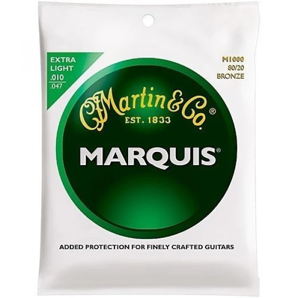 MARTIN M1000 Bronze Akustik Gitar Teli, Extra Light 10-47