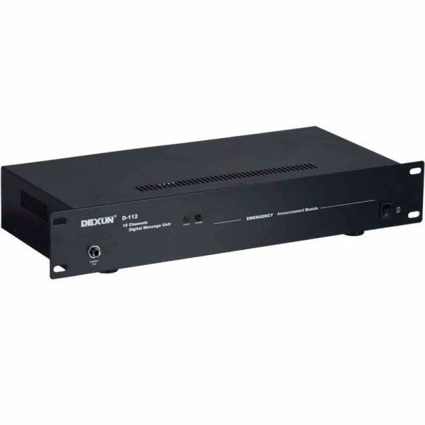 DEXUN D-112 10-kanal Ses Kayıtlı Acil Anons Mesaj Ünitesi