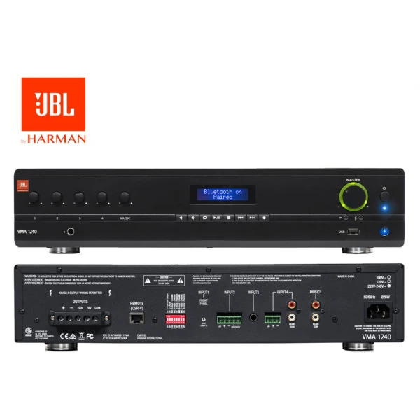 JBL VMA 1240 240W/100V Mikser Amfi, Bluetooth/USB