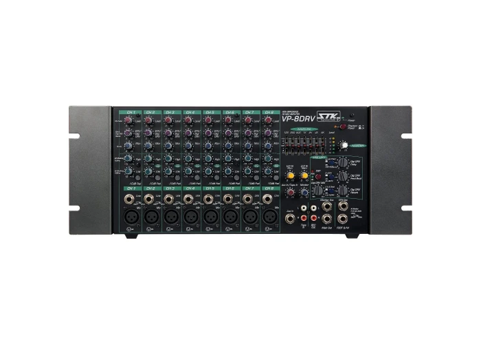 STK-PRO VP-8DRV 150W/100V - 8-ohm 8-kanal Powermixer,