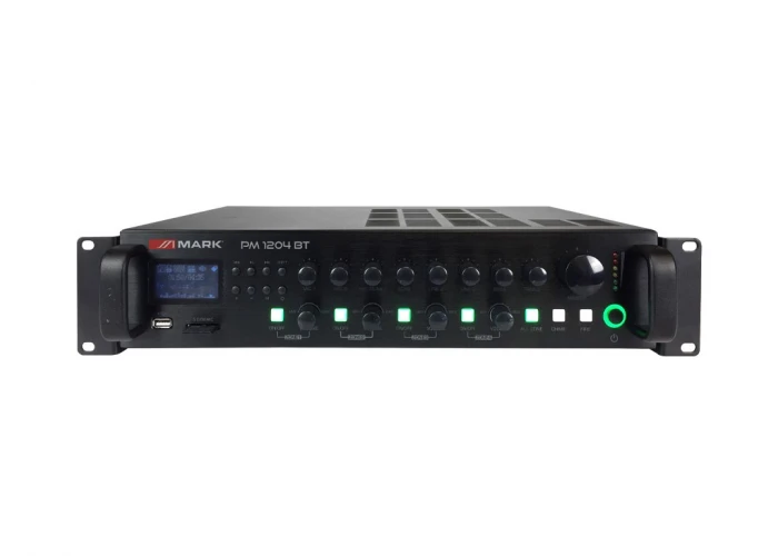 Work PM-1204BT 4-zone Mikser Amfi 120W/100V USB,Radyo, Bluetooth