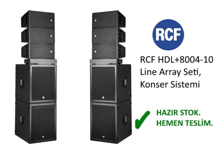 RCF BUNDLE-024 8x HDL10 + 4x SUB-8004 Hoparlör Sistemi