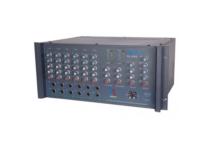 Startech SAFIR S6-800-USB-100V 6-kanal Mikser Amfi 2x400W/100V USB Bluetooth