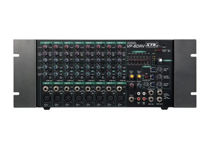 STK-PRO VP-8DRV 150W/100V - 8-ohm 8-kanal Powermixer,