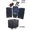 Mickle MPB210 2x10 Şarjlı Taşınabilir Çift Hoparlörlü Mikrofonlu Ses Sistemi Seti USB Bluetooth