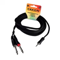Decon DC-130L3 Aux Kablosu 2x6.3 mm. Jak to 3.5 mm. Stereo Jak. 1.5-metre