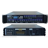 Mickle MA5650 | Mikser Amfi 650W 4-ohm ve 100V 6-zone USB/SD
