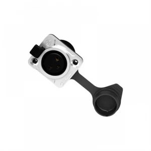 Seetronic K3F2C-W IP65 3-Pin şasi tip Dişi XLR, Kauçuk Kapaklı