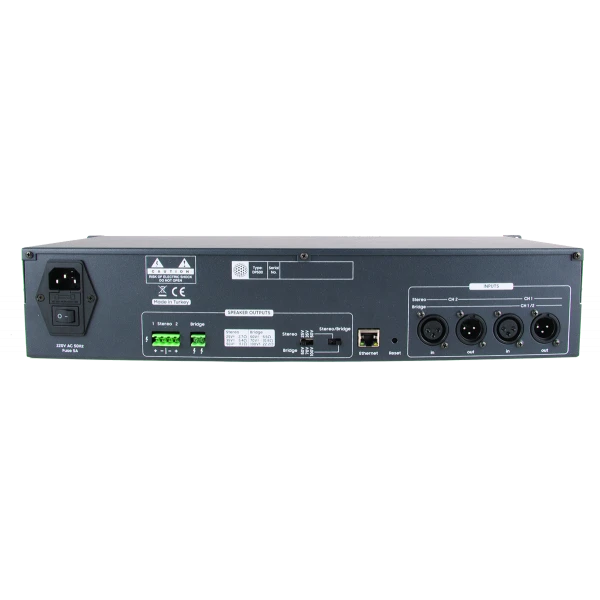 Mikafon DP1000 Power Amplifier 2x500W/100V | Yönetilebilir Network IP