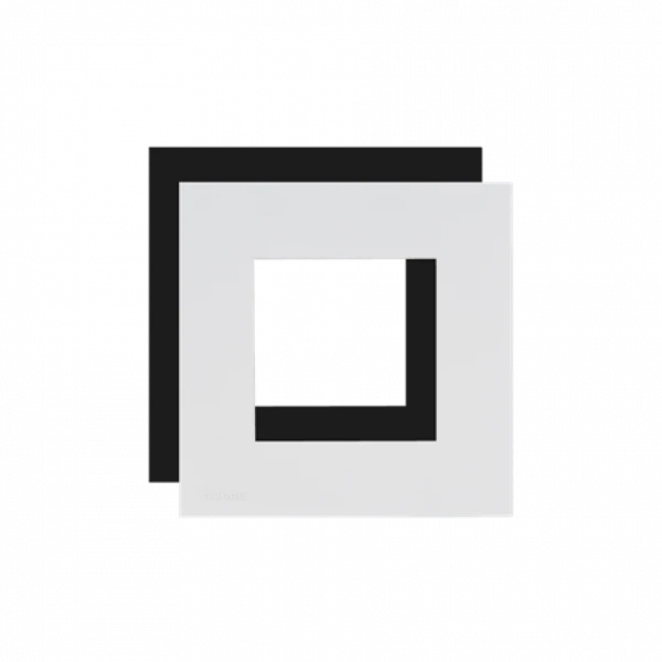 Audac CF45S/B Cover frame single 45 x 45 mm