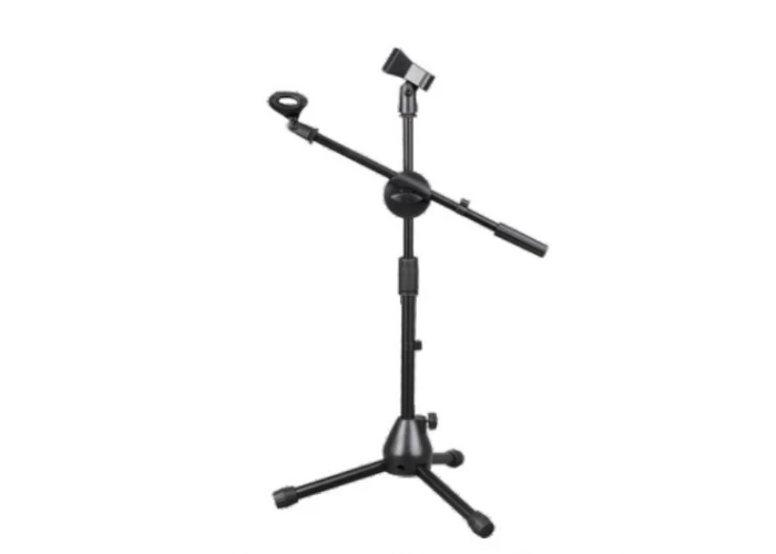 Machtig MS215 Kısa Mikrofon Sehpası, Metal Tip, Çevirmeli, 80-140-cm