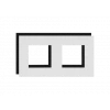 Audac CF45D/B Cover frame double 45 x 45 mm