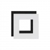 Audac CF45S/B Cover frame single 45 x 45 mm
