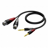 Procab CLA708/3 2 x XLR male - 2 x 6.3 mm Jack male mono, 3-metre kablo