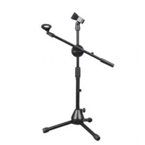 Machtig MS215 Kısa Mikrofon Sehpası, Metal Tip, Çevirmeli, 80-140-cm