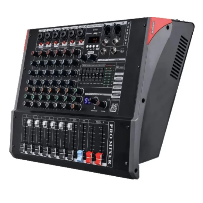 Machtig GPM1006 6-kanal Powermixer, 2x350W, USB, Kayıt,Bluetooth