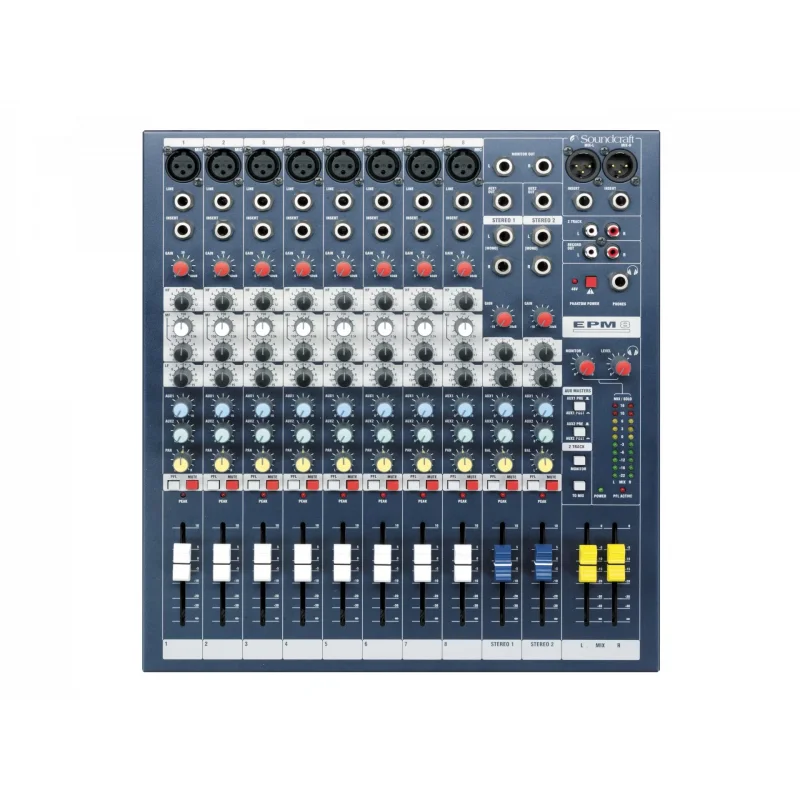 Soundcraft EPM-8 8-kanal Analog Ses Mikseri, Efektsiz