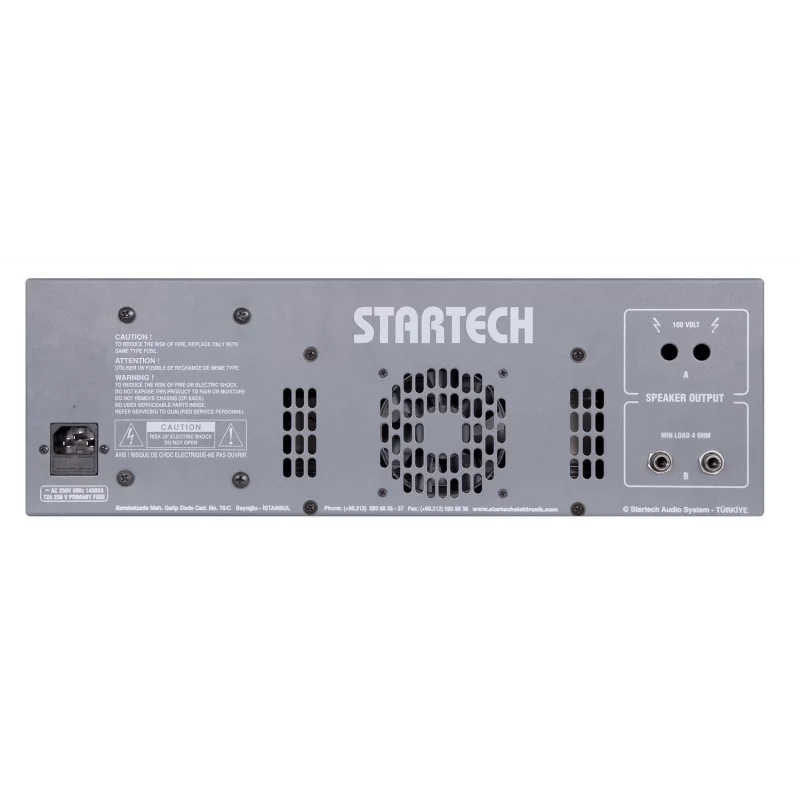 Startech CAPRI 500 Cami içi Amfisi 6-kanal 500W/100v, Echo & Reverb, İÇ+DIŞ