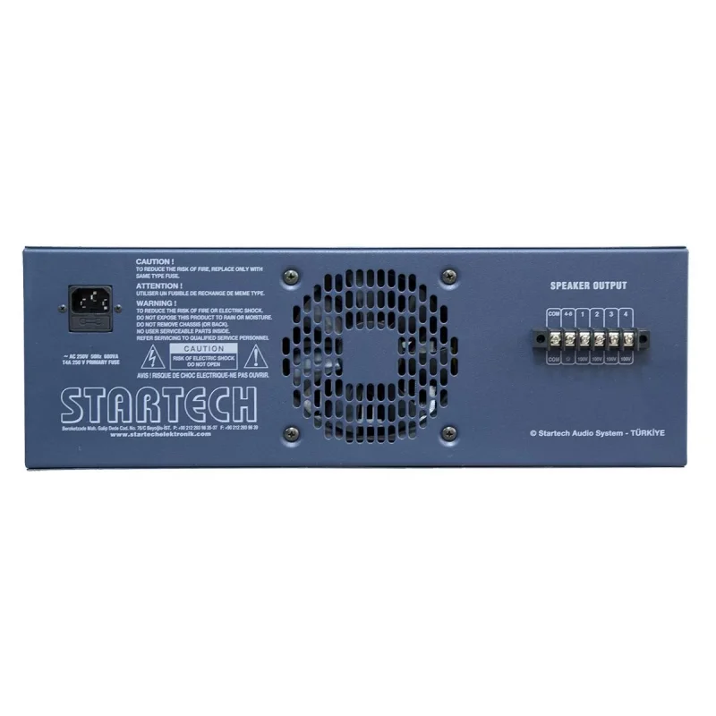 Startech COOPER REV 300 USB Mikser Amfi 6 input 300W/4-ohm, Echo & Reverb, İÇ+DIŞ