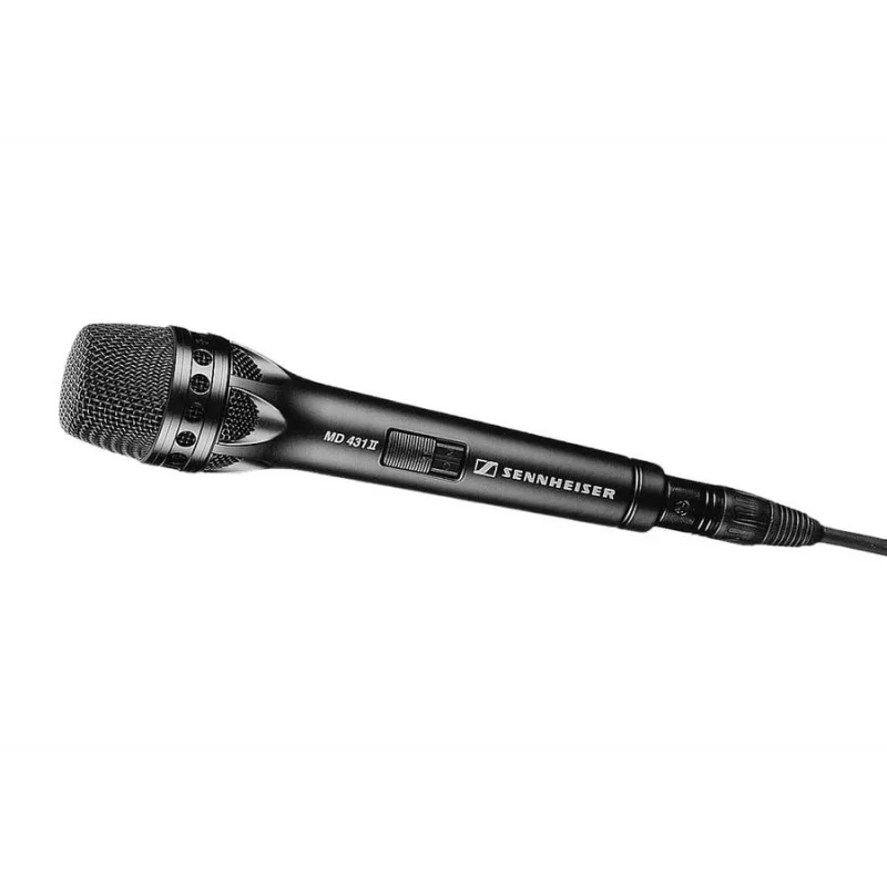 Sennheiser MD 431-II Dinamik Vokal Mikrofonu (Süperkardioid, Açma/Kapama Anahtarlı)