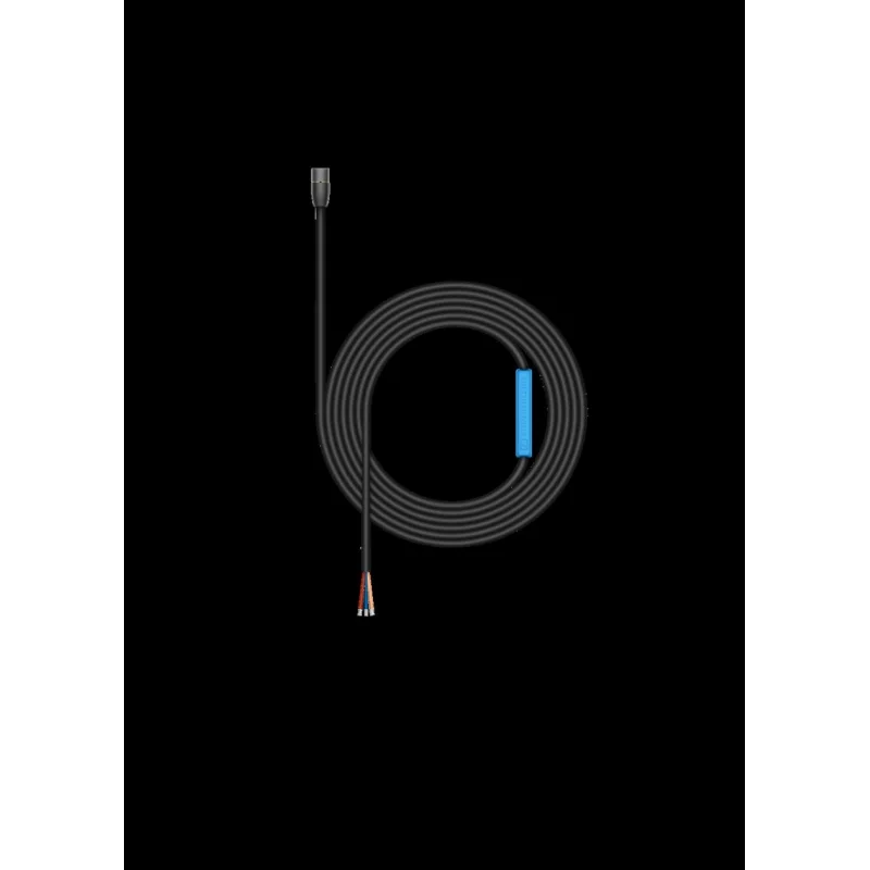 Sennheiser MKE 2 (BLACK OPEN END) Küresel Yaka Mikrofonu (açık uçlu 3 m kablo, Antrasit)