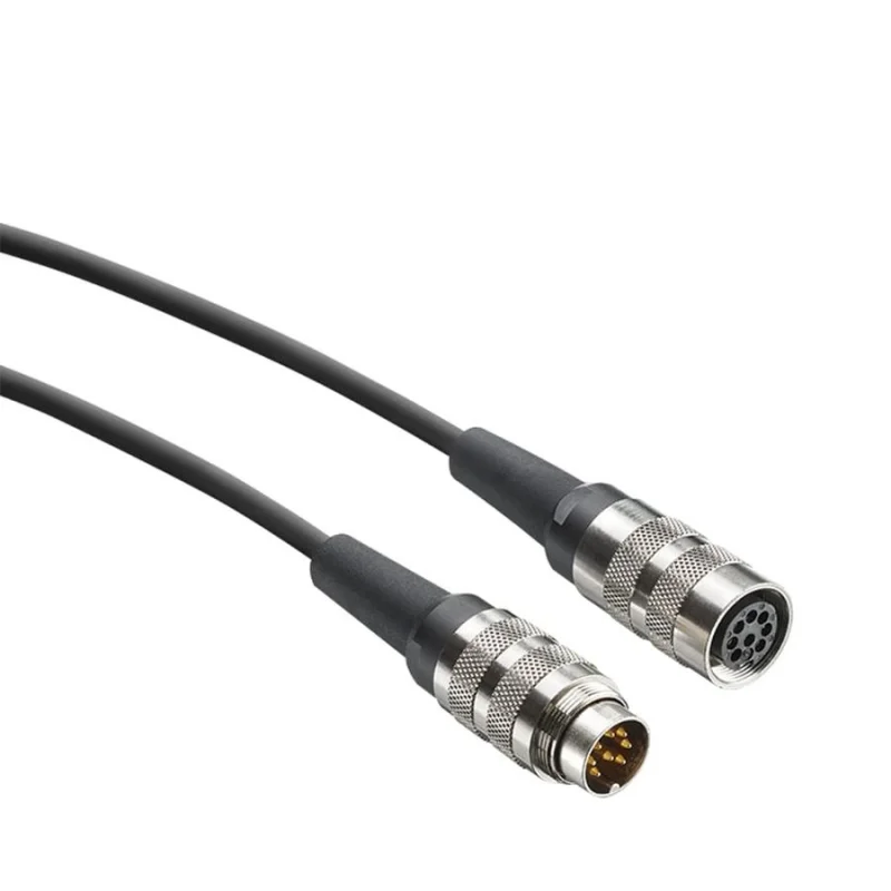 Neumann KT 8 Lambalı Mikrofon Kablosu (DIN-8 Dişi → DIN-8 Erkek, 10 m, Siyah)