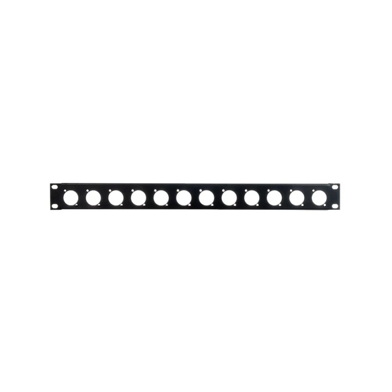 RMP10 Rack Patch Panel 10 bağlantı Şasi Tip XLR, Powercon, TS konnektörler için