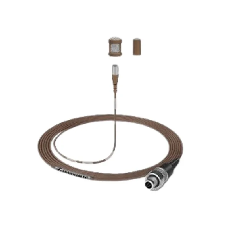 Sennheiser MKE 1-4-2 Küresel Minyatür Yaka Mikrofonu (3 pin SE konnektör, Kahverengi)