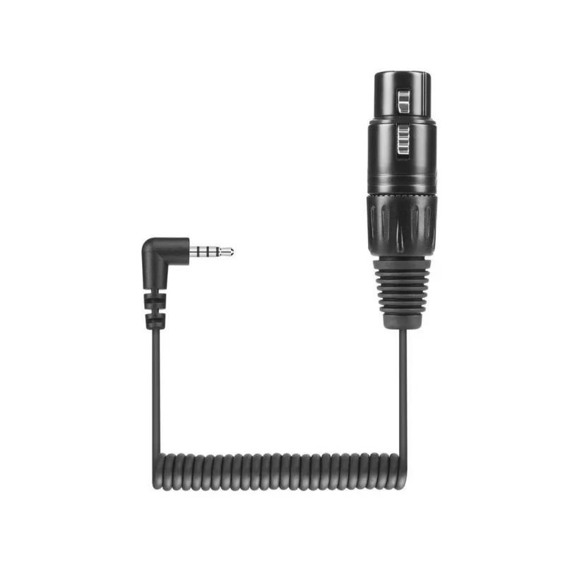 Sennheiser KA 600 i Spiral Mikrofon Kablosu (XLR-3 Dişi → 4 pin mini Jak, 20 cm)