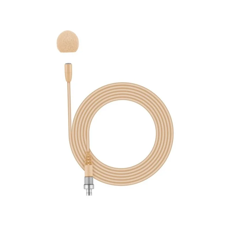 Sennheiser MKE ESSENTIAL OMNI-BEIGE-3-PIN Yaka Mikrofonu (3 pin konnektör, Bej)