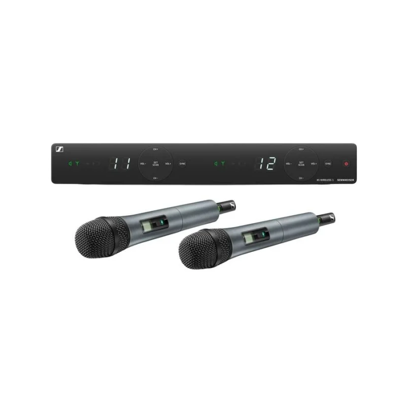 Sennheiser XSW 1-835 DUAL-B Kablosuz İkili El Mikrofonu Seti (B, 614–638 MHz)